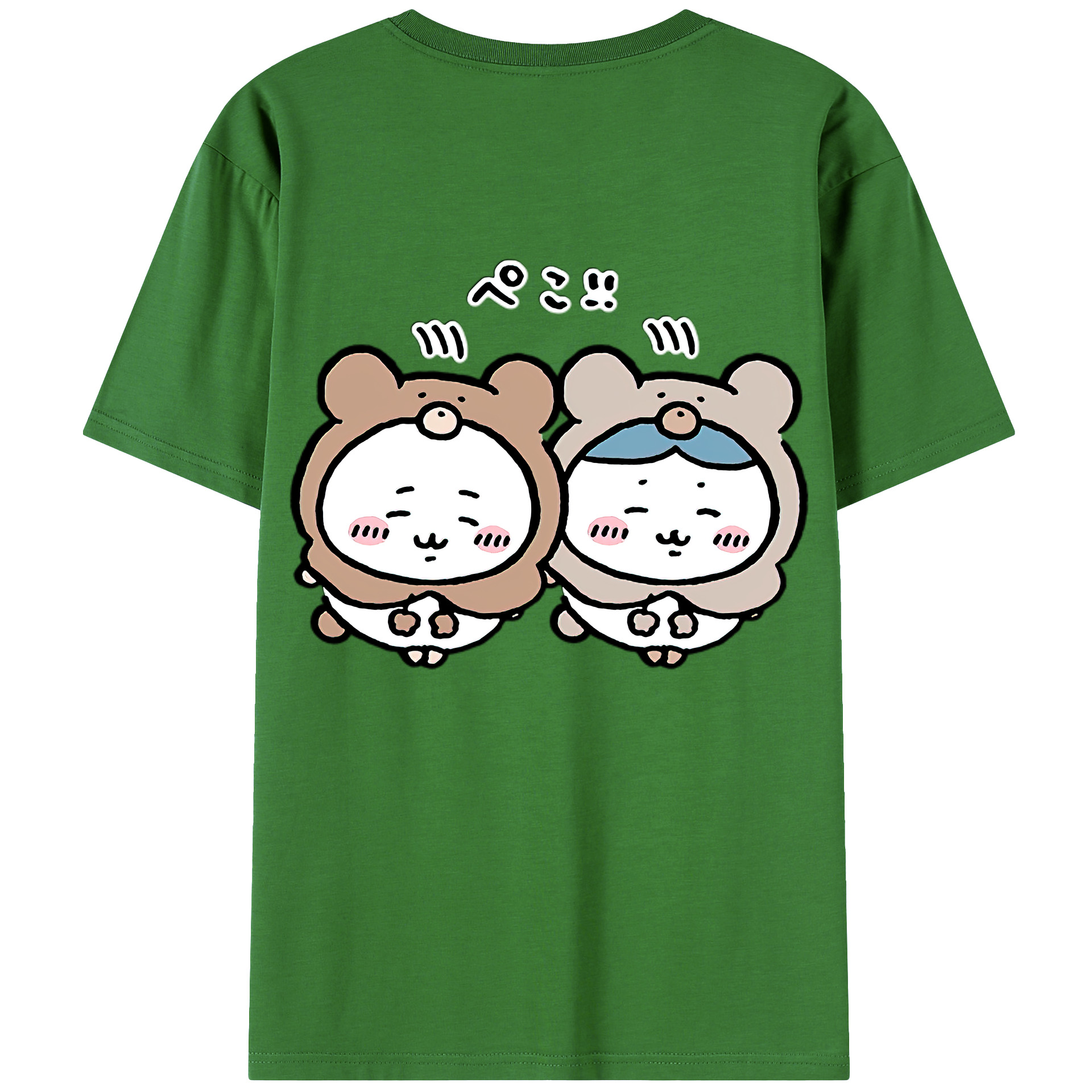 （画像用） ちいかわ ハチワレ Chii-kawa hachiware レディース半袖Tシャツ(バックプリント)